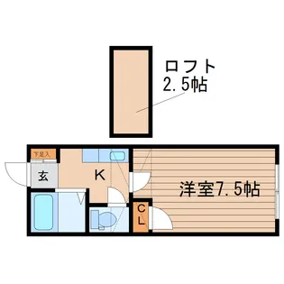 Hill Fine(ヒルファイン)【2階】の間取り