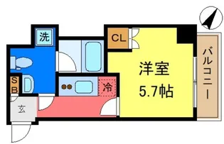 メインステージ新小岩【6階】の間取り