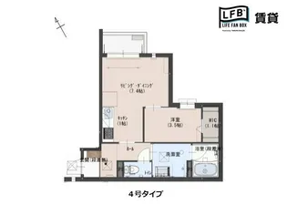 YOURMAISON萩崎【2階】の間取り
