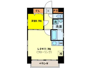名駅コ-トナゴノ【3階】の間取り