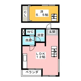 デザイナーズマンション Will【3階】の間取り