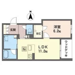 ShaMaison Serdina【1階】の間取り