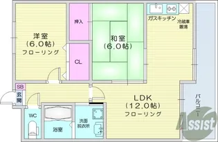 ロワジールK【3階】の間取り