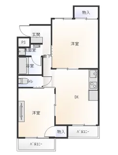 マンション葵II【1階】の間取り