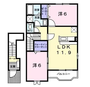 アルドールA【2階】の間取り