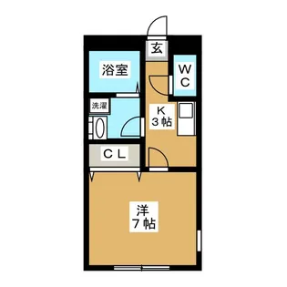 MAHANA茅ヶ崎【1階】の間取り