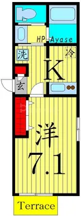 メゾンクライム【1階】の間取り