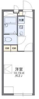 レオパレスアドヴァン【2階】の間取り