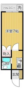 ビューパレス清瀬II【1階】の間取り