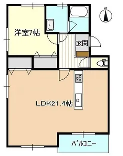 クオリティハイツ上島【1階】の間取り