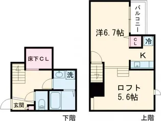 ADC麦島 I【2階】の間取り
