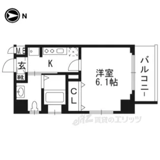 エステムプラザ京都ステーションレジデンシ【6階】の間取り