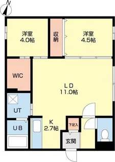 プログレス元町II【2階】の間取り