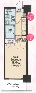 CLUB ORIENT BLD No.82 EMPRESS【3階】の間取り