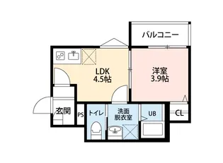 Crecia二宮II【3階】の間取り
