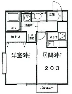 メゾン舩方【1階】の間取り