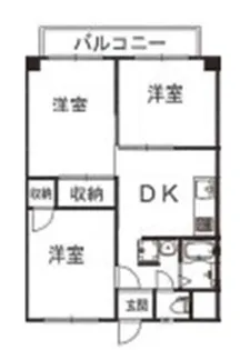 出浦コーポII【1階】の間取り