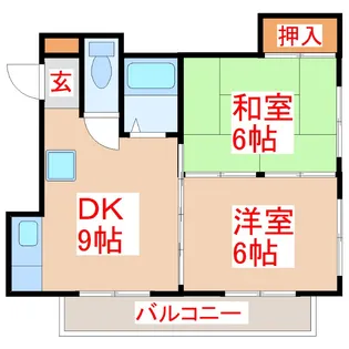 コーポ平田橋【3階】の間取り