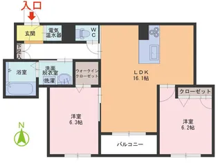 ラグリナージュ【1階】の間取り