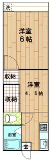 田端コーポ【2階】の間取り