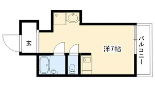 新甲子園マンション【4階】の間取り