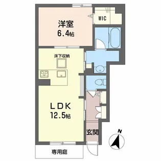 アトレガーデン【1階】の間取り