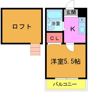 カーサフロール西船【1階】の間取り
