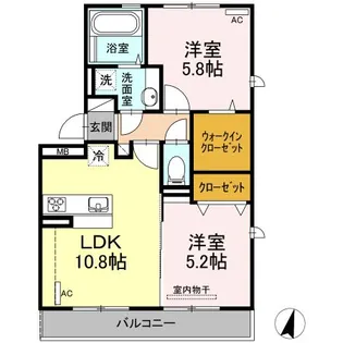グレイス桜木【3階】の間取り