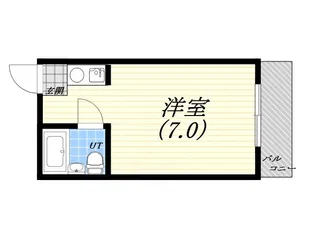 クレアドル芦屋西【7階】の間取り