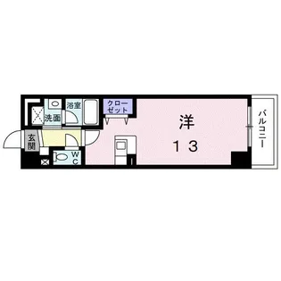 アンソレイエ・アビタシオン【4階】の間取り