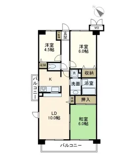 モアステージ戸塚【7階】の間取り