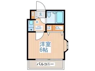 ロワール祐天寺【2階】の間取り