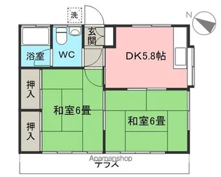 見出シ野ハイツI【1階】の間取り