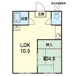 神山ハイツI【2階】の間取り