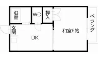 サンハイツ【2階】の間取り