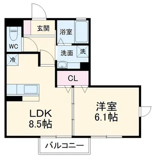 サウスメゾン【2階】の間取り