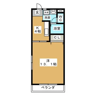 マンションベイビュー【2階】の間取り