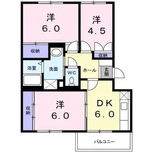 サンフラワーII【3階】の間取り