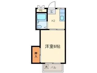 アーバン筥松【1階】の間取り