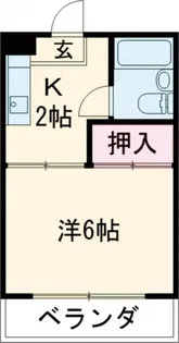 三海ハイム【1階】の間取り