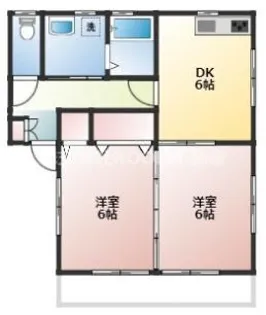 グリーンコーポさくら【2階】の間取り