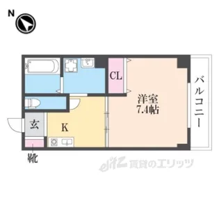 ボヌール伊丹【4階】の間取り