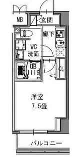S-RESIDENCE新御徒町West【11階】の間取り