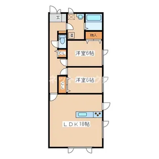 住之江町11-2AP【2階】の間取り