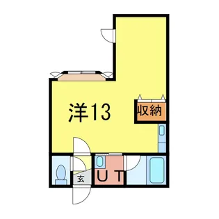 エルム医大前C【1階】の間取り