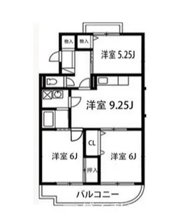 ヴィラロイヤルマンション【2階】の間取り