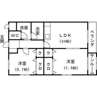 ヴィラ クレメント【3階】の間取り