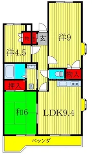 グランパレス堀口【1階】の間取り