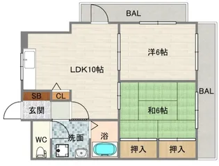 ルミエール中野【3階】の間取り