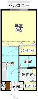 エバーグリーンハイツ【2階】の間取り